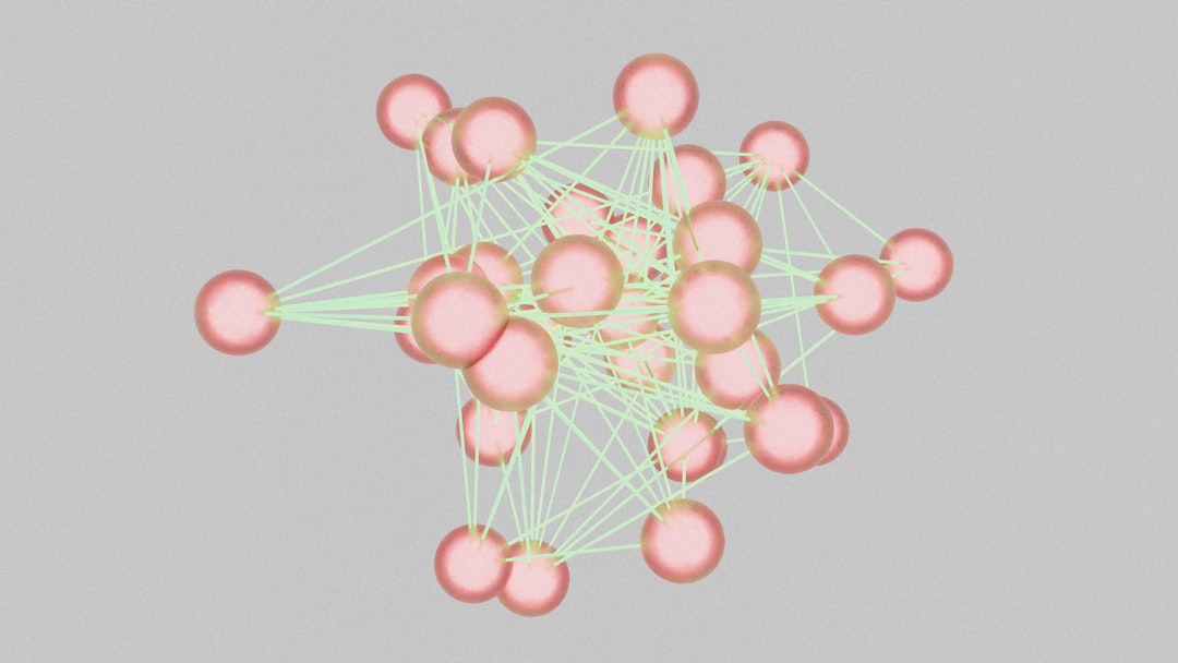 A computer generated image of a cluster of spheres proxy server diagram, client proxy internet, network flow illustration