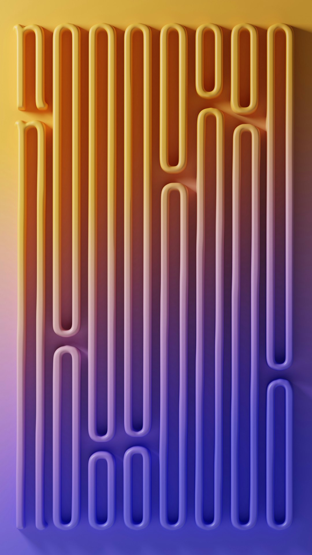A purple and yellow background with lines on it creative qr code shapes, gradient qr code, qr code with logo center