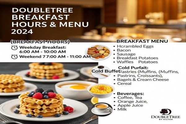 DoubleTree Breakfast Hours & Menu 2024
