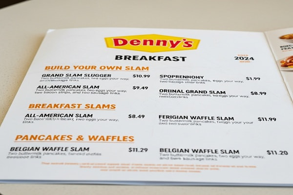 Denny’s Menu With Prices 2024