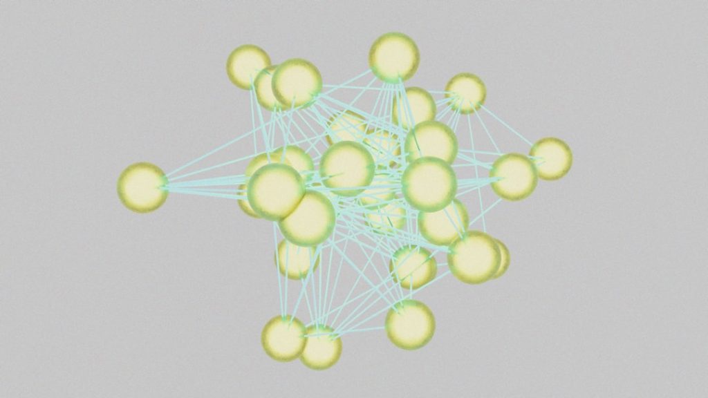A computer generated image of a cluster of spheres api communication diagram, rest request response, client server interaction