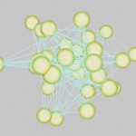 A computer generated image of a cluster of spheres api communication diagram, rest request response, client server interaction