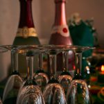 wine bottles and glasses small prosecco bottles, mini sparkling wine, italian prosecco glasses