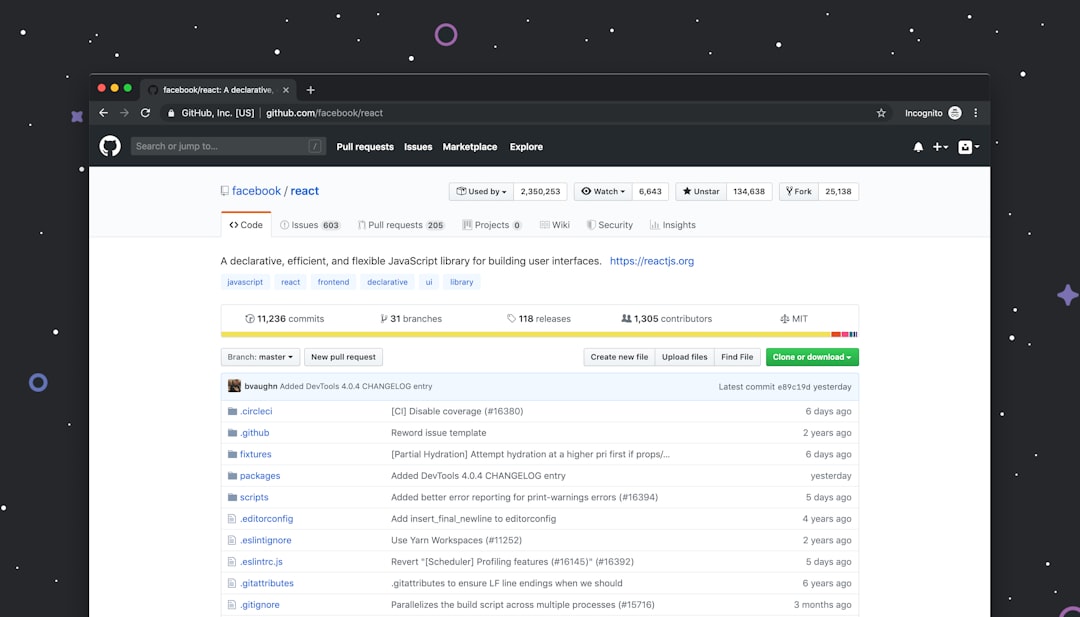 Github website on desktop git dashboard, code repository, team collaboration, version control screen