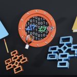 graphical user interface, application, shape, arrow knowledge graph visualization, markdown notes on screen, interconnected ideas diagram