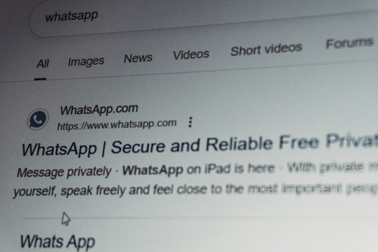Whatsapp search results on a computer screen android messages, pdf attachment, rcs settings