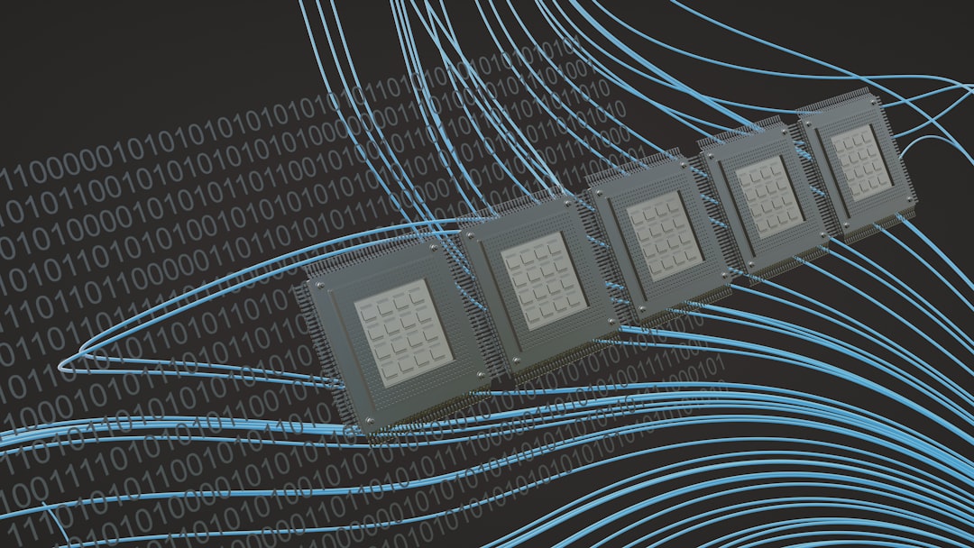 a computer chip is shown in front of a black background global data centers map, fiber backbone network, edge computing nodes