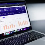 black and silver laptop computer affiliate dashboard analytics screen laptop