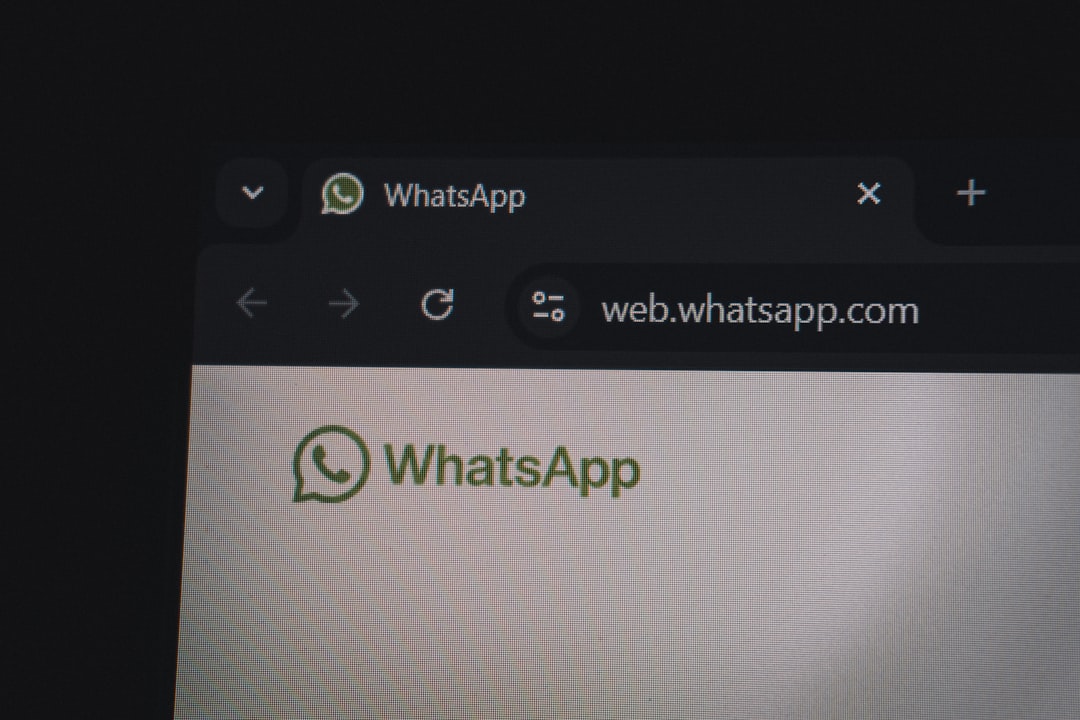 Whatsapp web interface on a computer screen whatsapp export chat screen mobile interface options