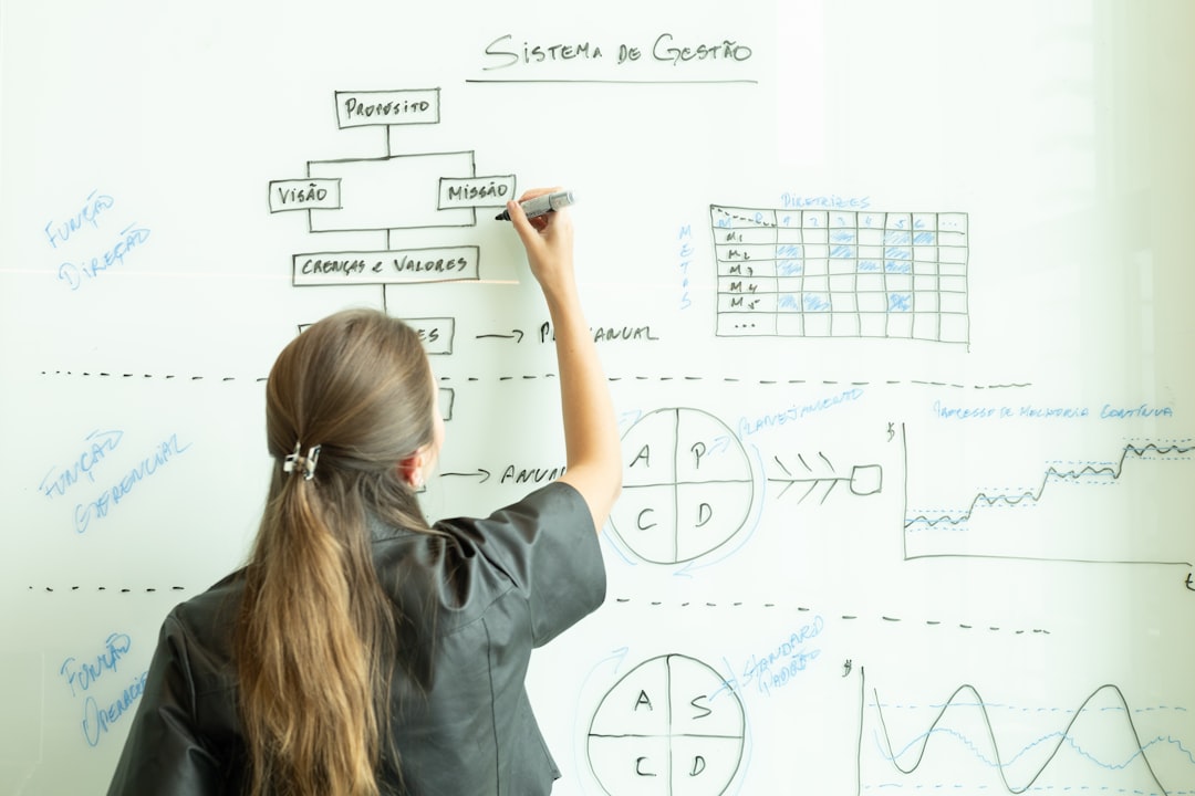 Woman drawing a flowchart on a whiteboard. comparison chart workflow engines, software tools table, backend technology comparison