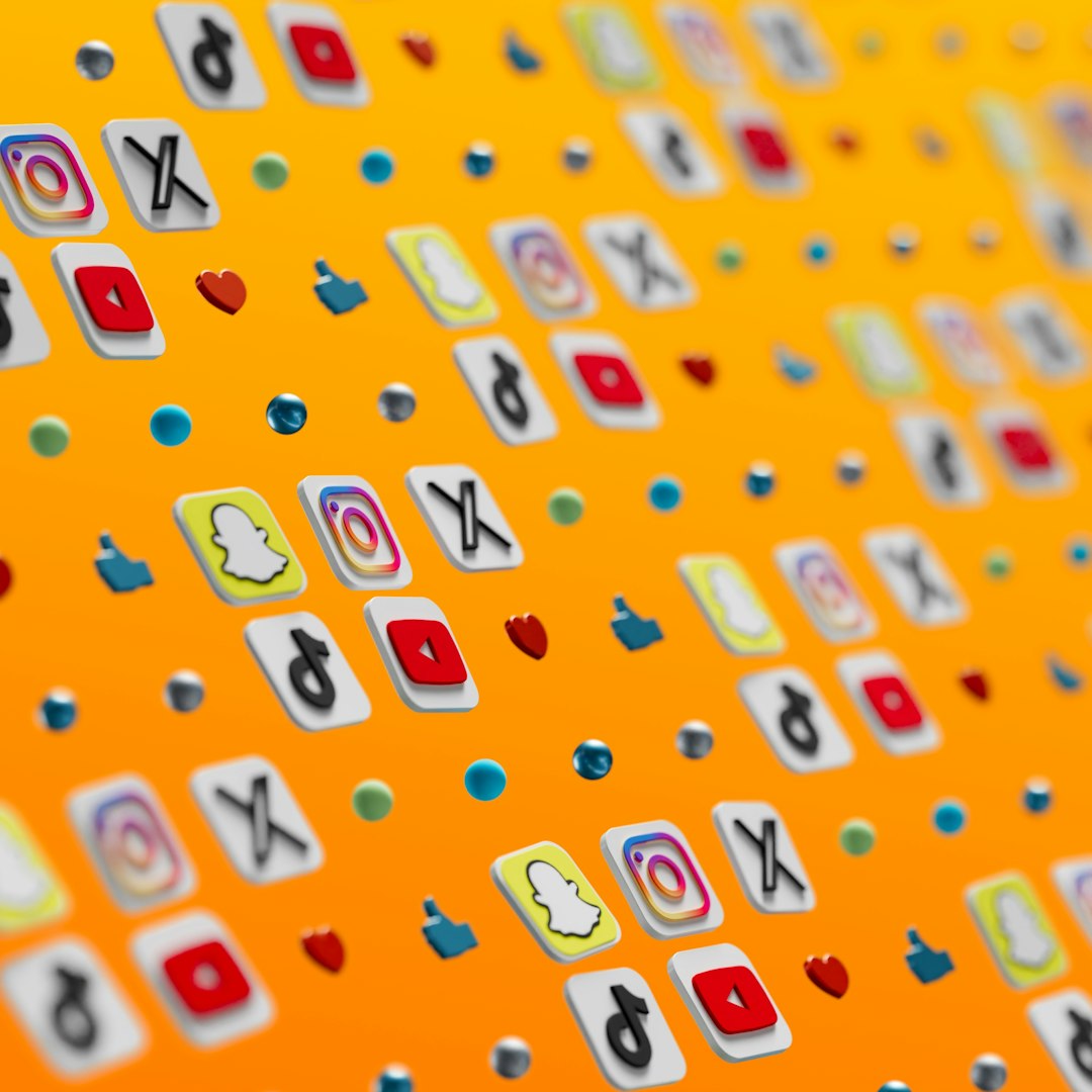 a close up of a number of stickers on a yellow background video editing dashboard multiple formats social media icons