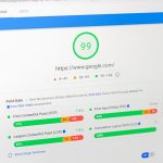 a computer screen with the number 99 on it simple seo dashboard keyword performance graph