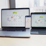 a couple of laptops on a table mobile desktop tablet screenshots, responsive design comparison, device rendering examples