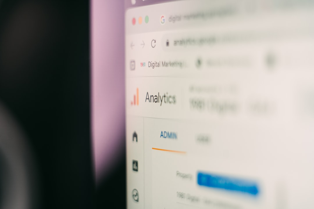 a close up of a computer screen with a blurry background digital privacy, data profile, online advertising