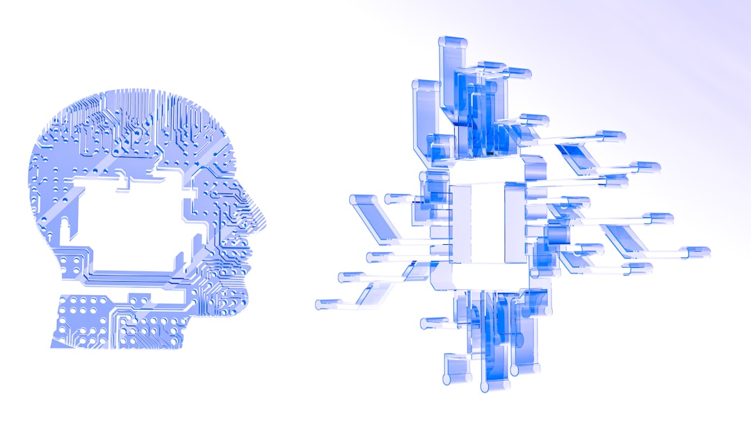 a computer chip in the shape of a human head zero knowledge encryption diagram, secure cloud architecture, data privacy illustration