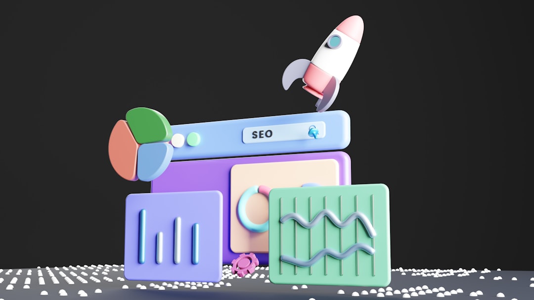 a computer screen with a rocket on top of it content grading interface, seo content score, editorial workflow software
