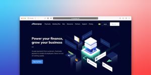 a computer screen with a web page on it landing page personalization dashboard, marketing analytics interface, website customization example