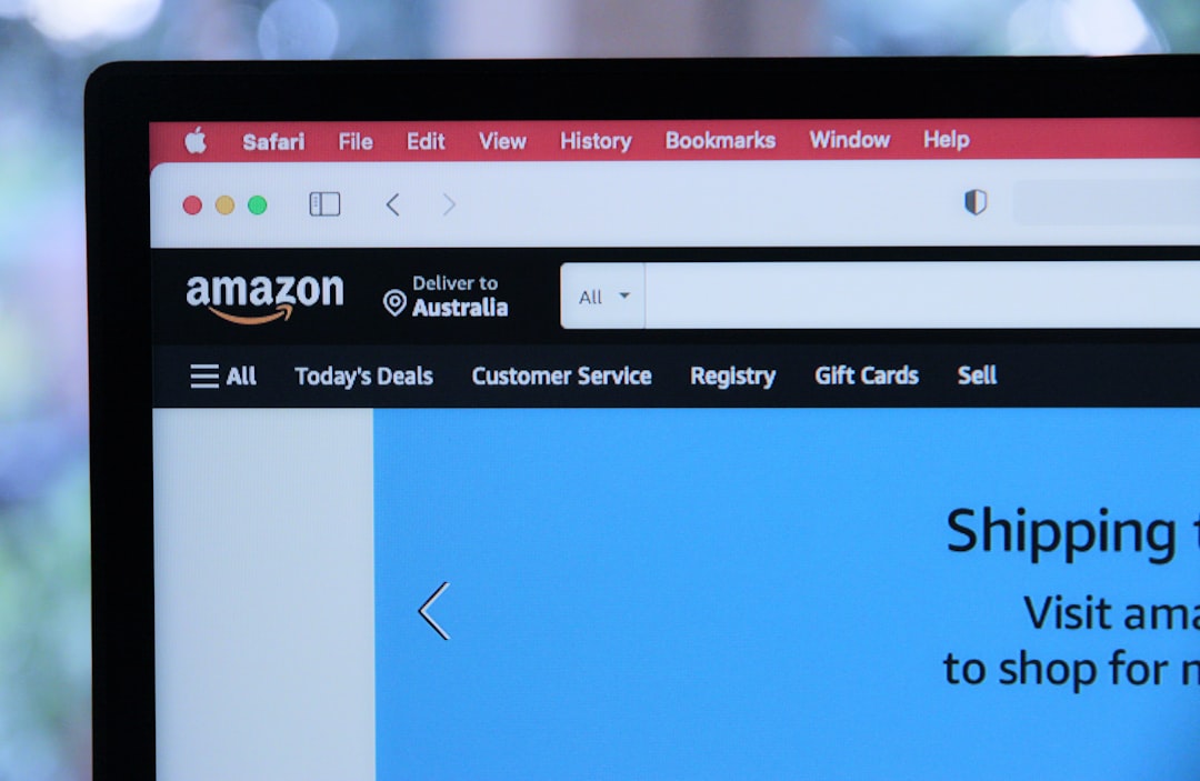 a computer screen with a website on it person laptop amazon boxes checklist