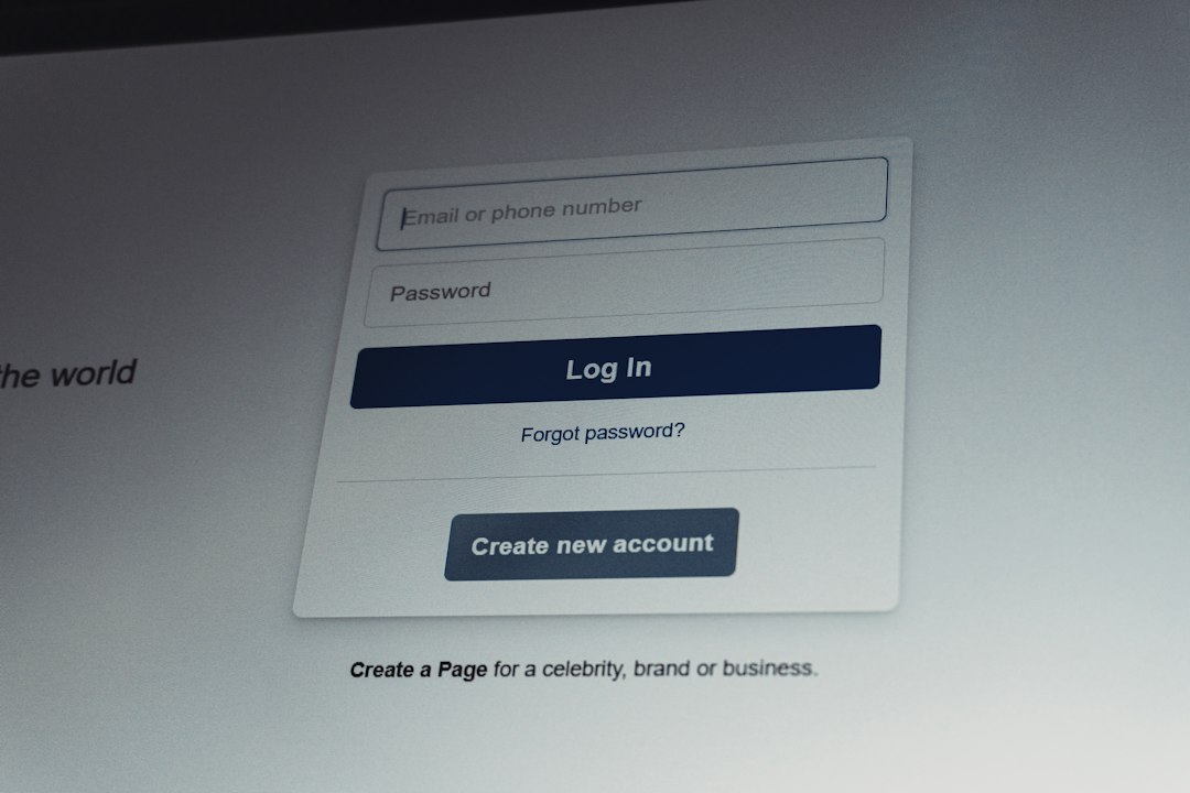 Facebook login screen with email and password fields email signup form, consent checkbox, privacy notice