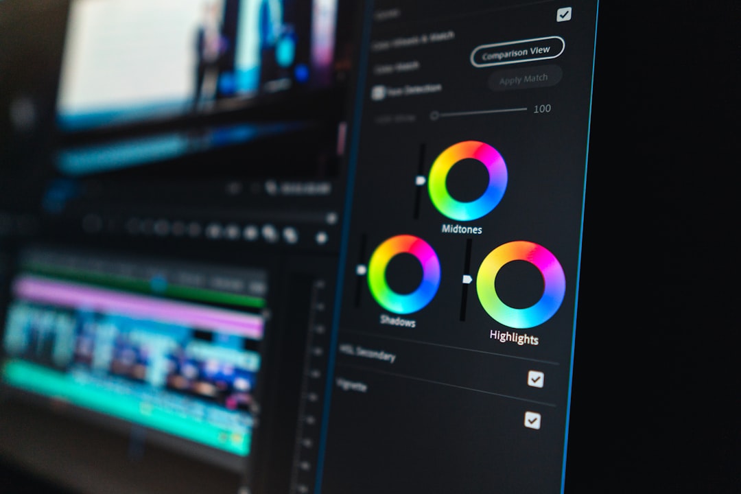 flat screen TV video preview, overlay effect, editing adjustments