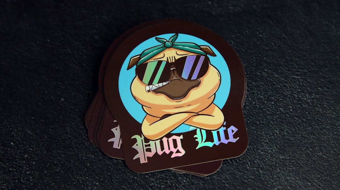 logo die cut stickers, laptop decals, marketing giveaway