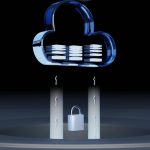 a blue and white logo iot security, cloud integration, enterprise devices, network operations