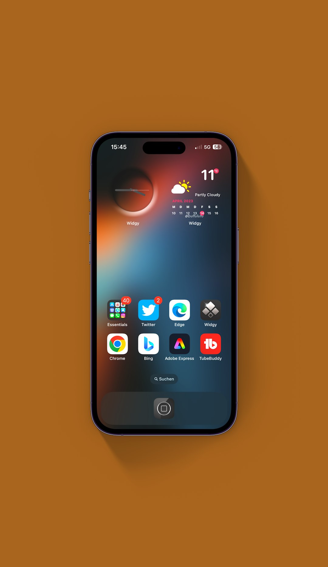 a cell phone with icons on the screen iphone widgets, custom home screen, pastel design, app layout