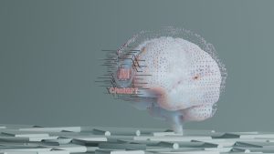 a computer generated image of a human brain machine learning models, neural network, data science, artificial intelligence