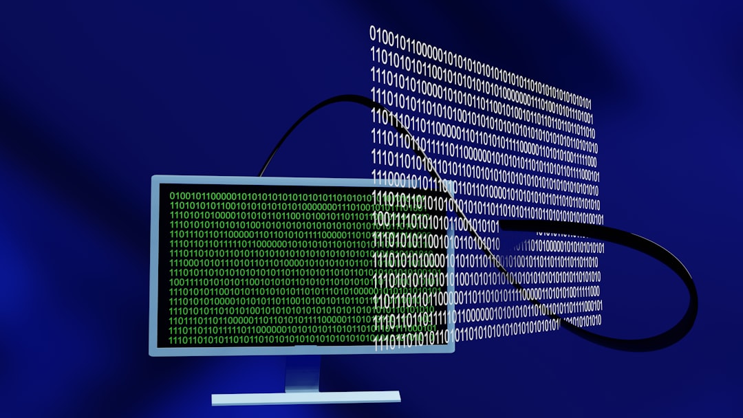 a computer monitor with a lot of code on it zero trust gate, security detective, protected computer