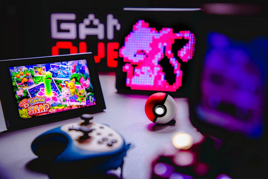 a group of game controllers competitive battle, tournament stage, pokemon players