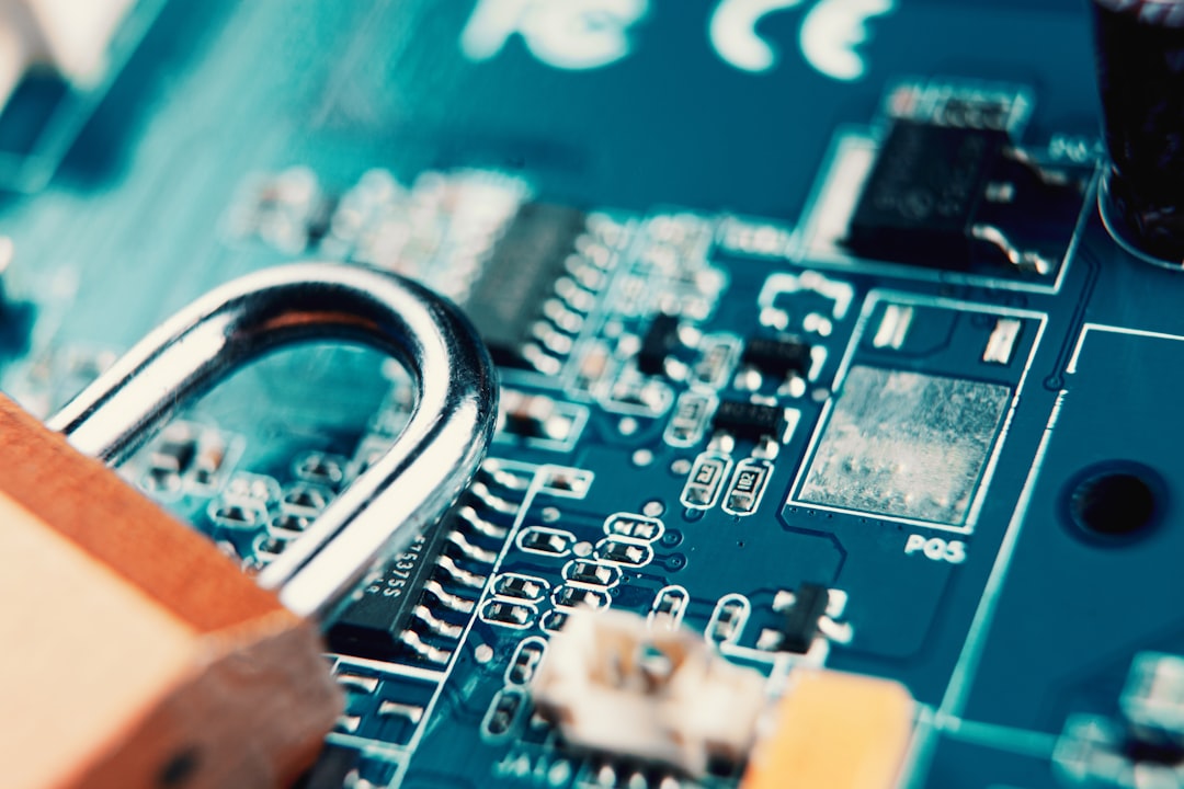 a padlock on top of a circuit board cybersecurity, data protection, secure integration