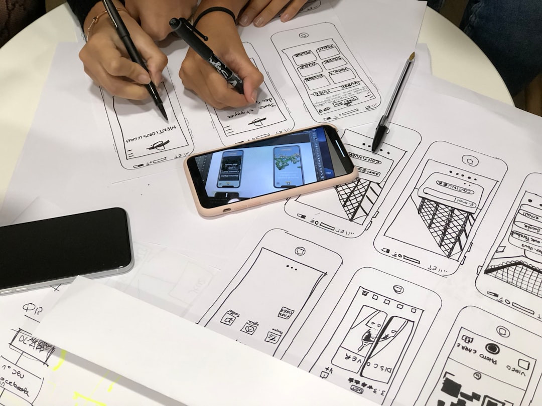 black Android smartphone and pink case user testing, app prototype, designers, mobile ux research