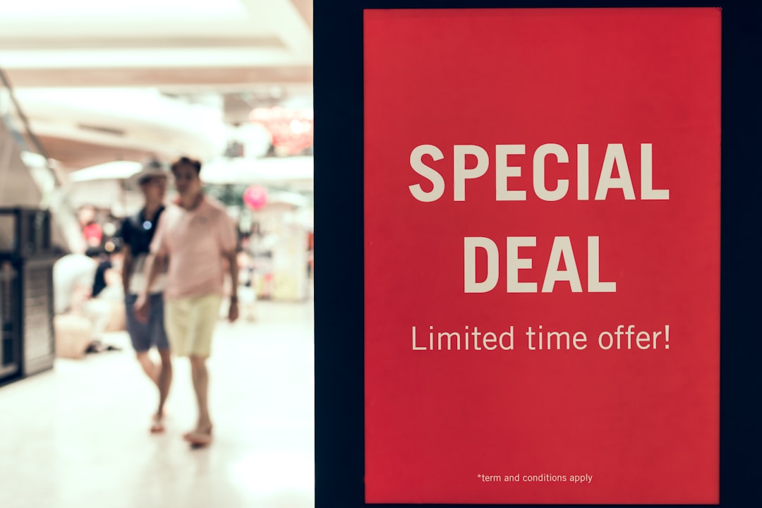 man walking inside mall collage popup form, discount offer, online shopper