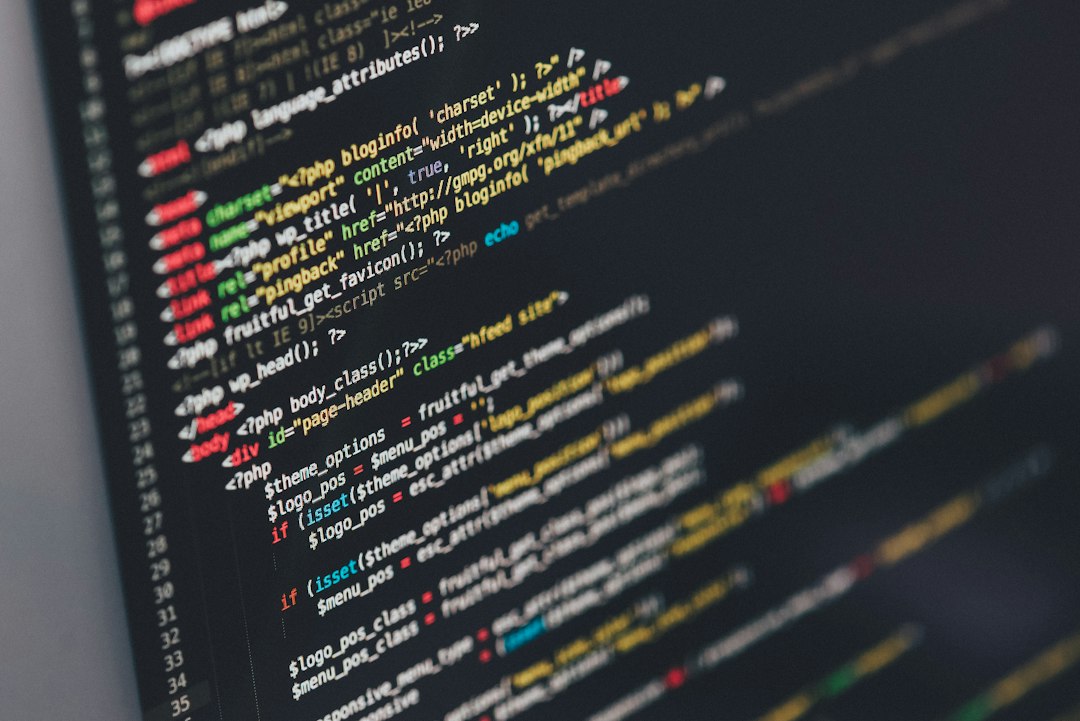 monitor showing Java programming developer handoff, css code, svg export
