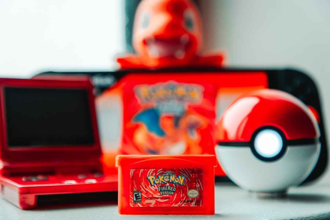 Pokemon game cartridge and accessories on-the-go gaming console pokemon stats, held items, training screen