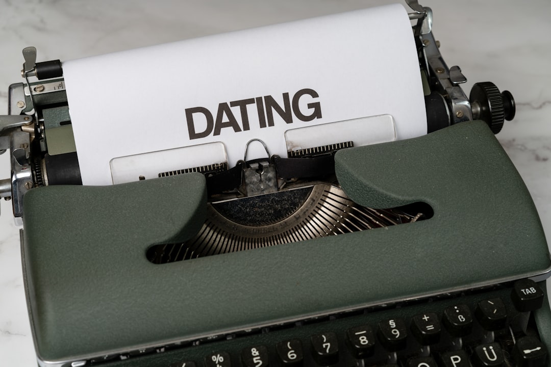 a close up of a typewriter with a paper on it online dating, subscription settings, account cancellation