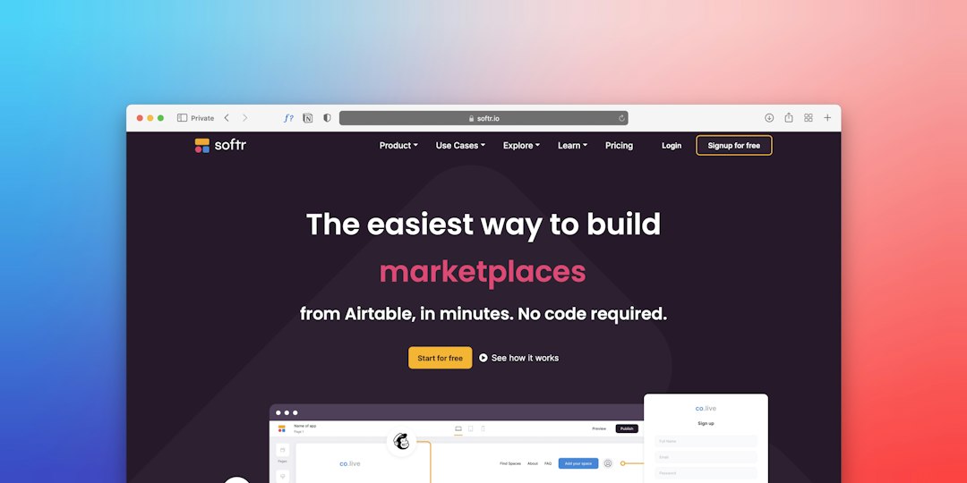 a computer screen with the words the easy way to build marketplaces pricing comparison, software plans, marketing tools