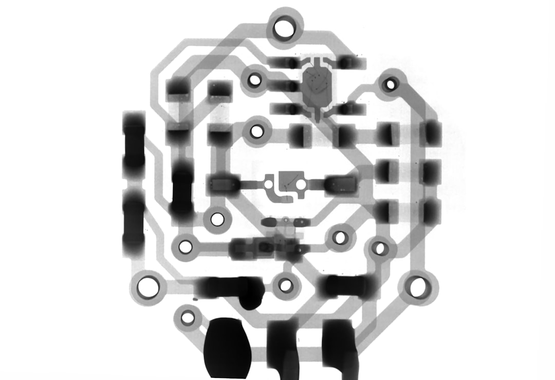 gray and back circuit illustration nand gate symbol, logic inputs, digital circuit