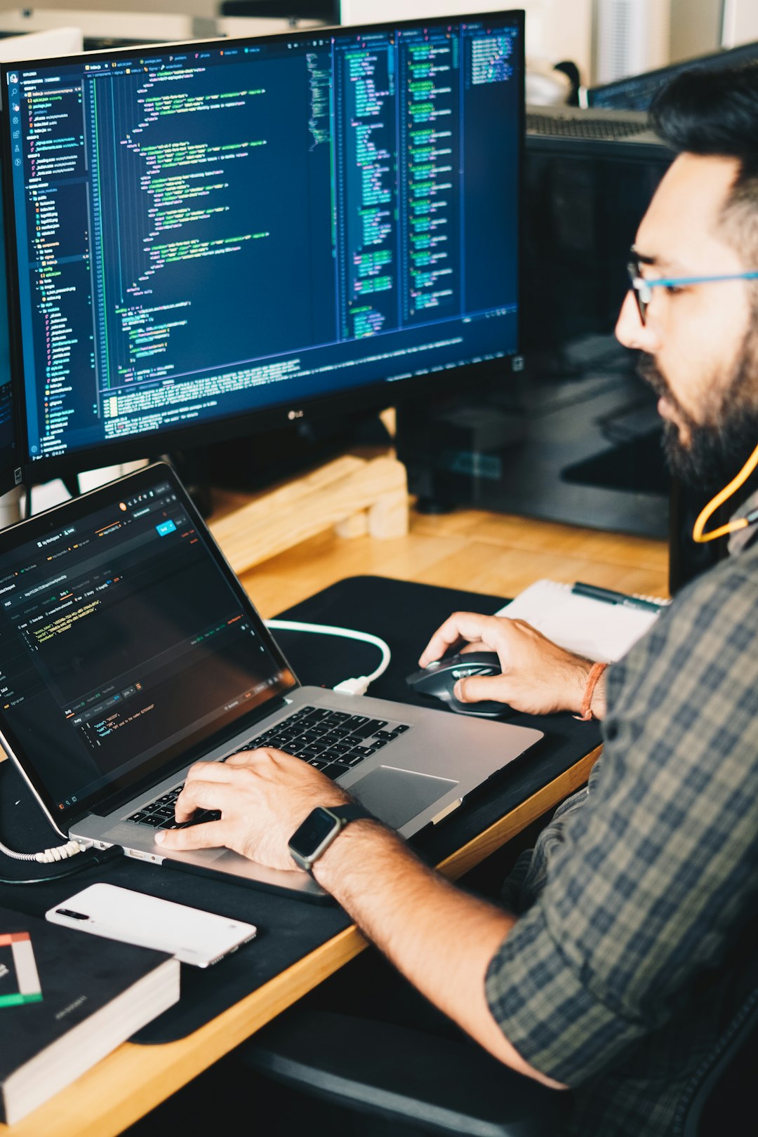 man using laptop developers, payment platform, api dashboard, fintech