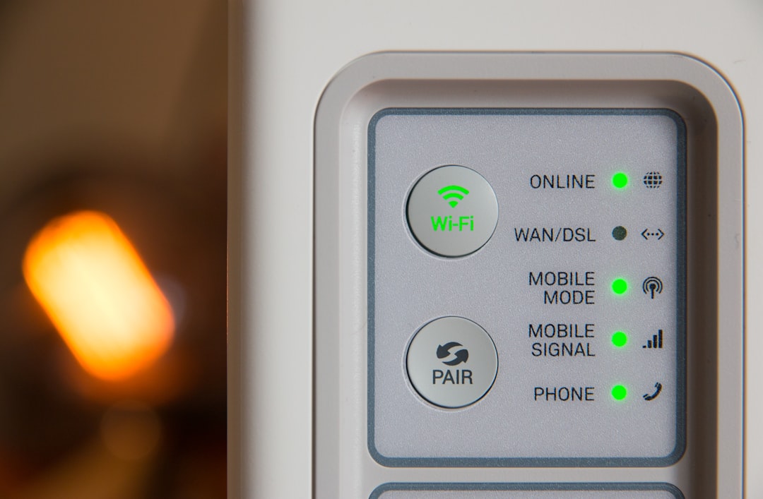 white modem outer is turned on router settings, wireless security, password screen