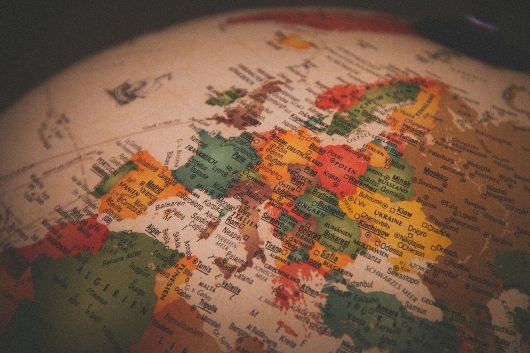 white red and green map global patents, world map, intellectual property