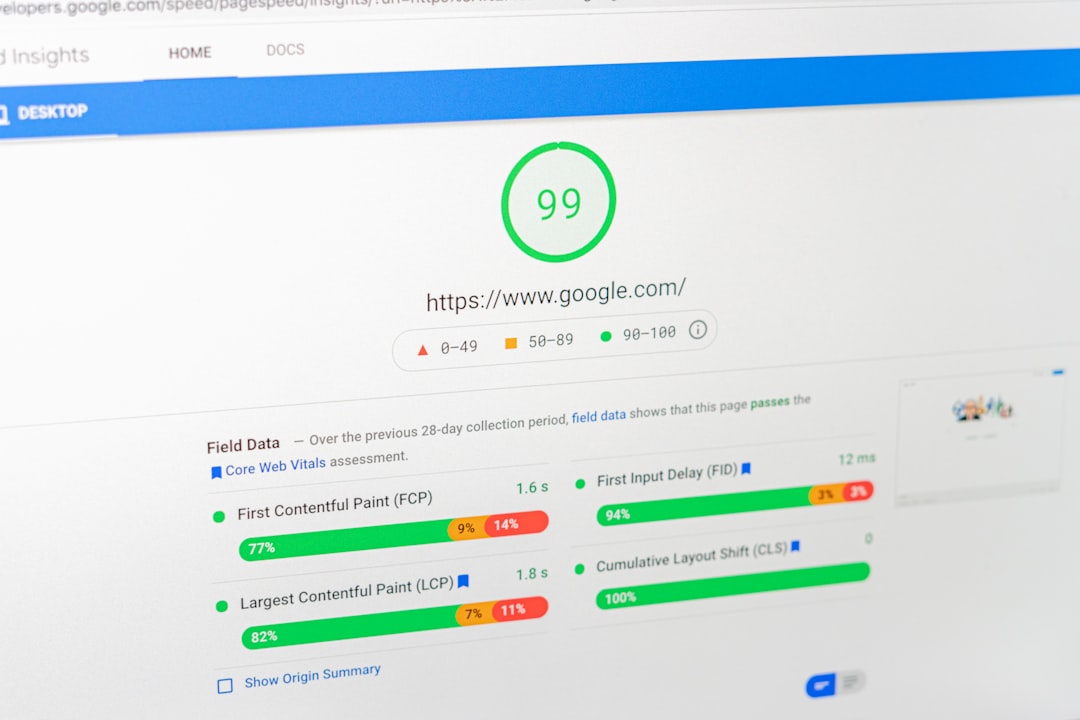 a computer screen with the number 99 on it seo dashboard, organic traffic, conversion goals