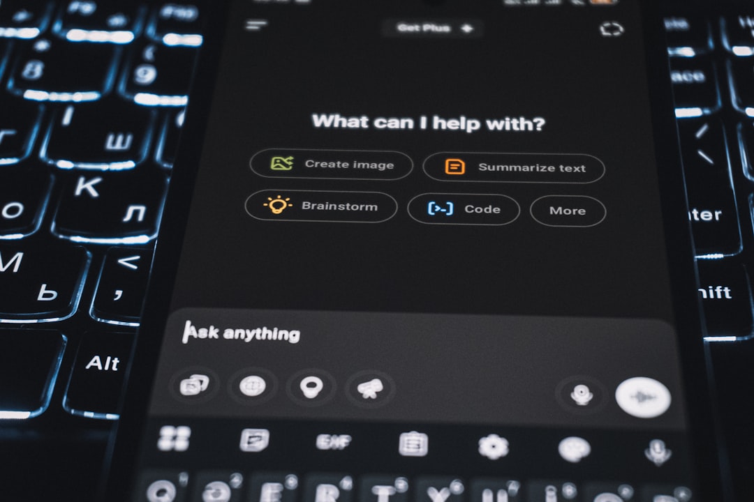 A smartphone is showing an ai assistant's interface help desk dashboard, ai chatbot, support analytics