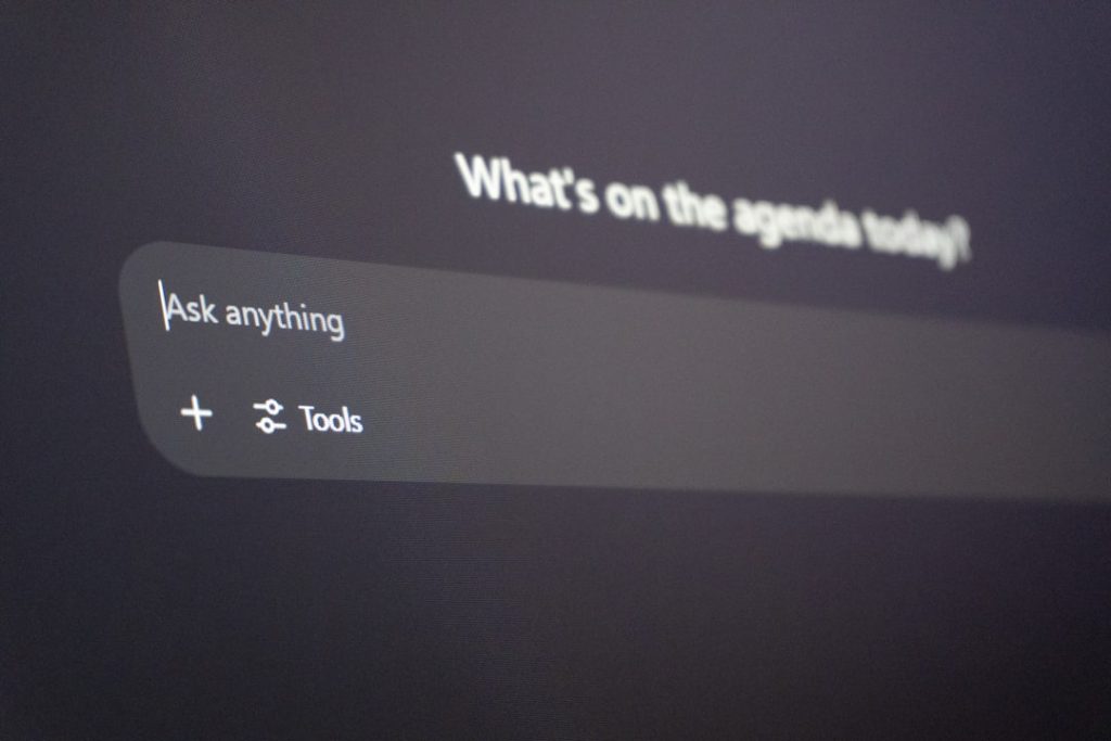 Digital interface with "ask anything" prompt webinar faq, questions, simple answers
