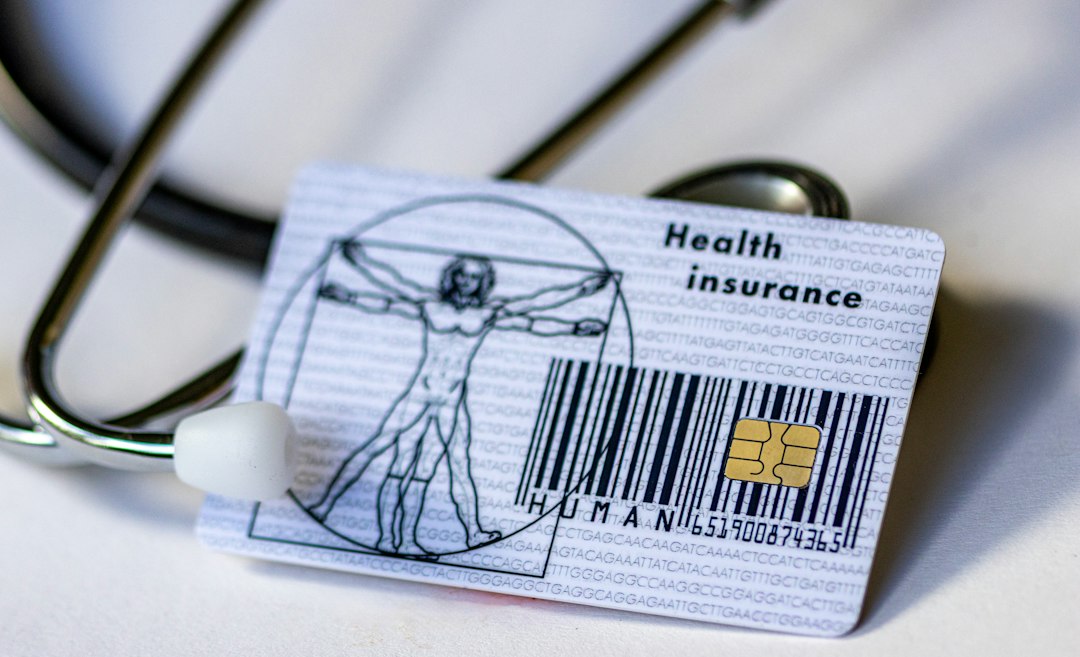 a card with a drawing of a person on it healthcare compliance, finance documents, secure communication