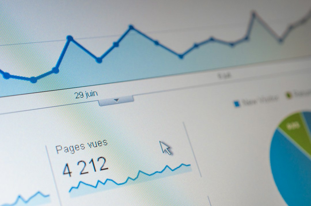 a close up of a computer screen with a graph on it link audit report, disavow file, seo analysis