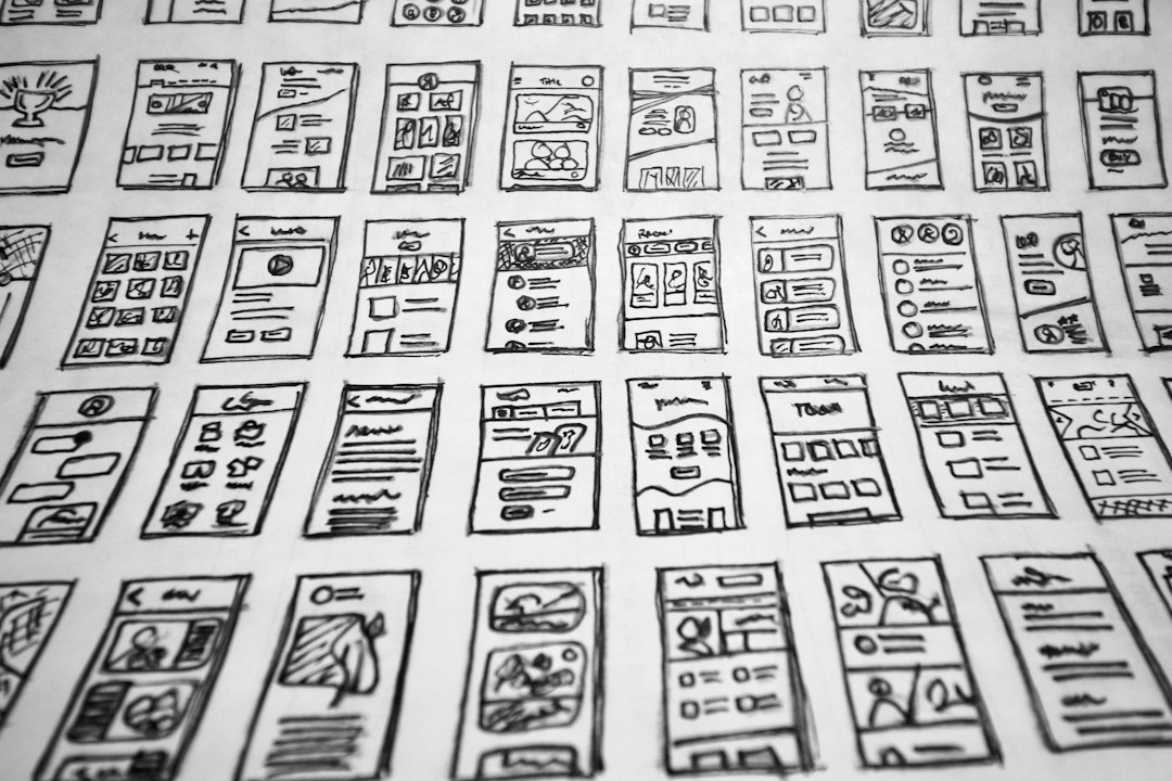 a close up of a piece of paper brand inspired mobile wireframes design system