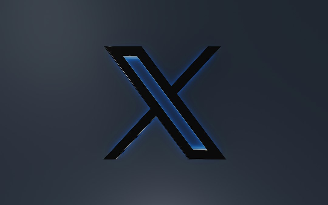 the letter x is illuminated in blue light logo export files, brand assets, startup identity