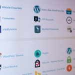 assorted icon lot cpanel dashboard, php version, hosting control panel