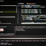 Computer screen displaying code and project files server configuration, timeout settings, performance metrics